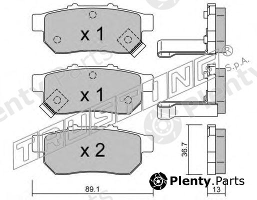  TRUSTING part 179.1 (1791) Brake Pad Set, disc brake