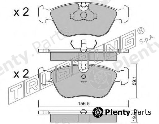  TRUSTING part 189.0 (1890) Brake Pad Set, disc brake