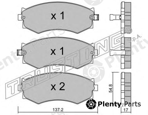  TRUSTING part 197.1 (1971) Brake Pad Set, disc brake
