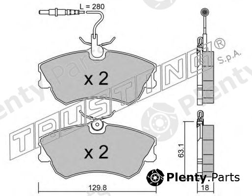  TRUSTING part 231.0 (2310) Brake Pad Set, disc brake