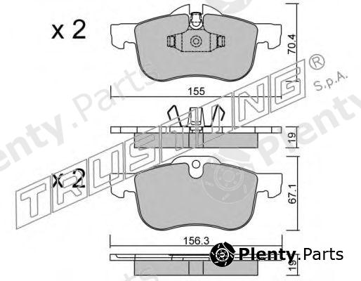  TRUSTING part 316.0 (3160) Brake Pad Set, disc brake