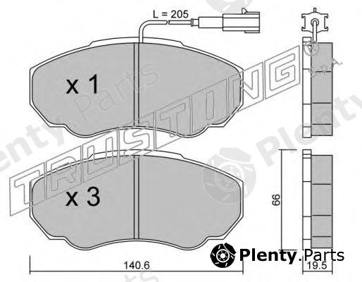 TRUSTING part 334.0 (3340) Brake Pad Set, disc brake