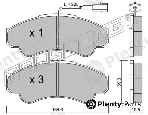  TRUSTING part 335.0 (3350) Brake Pad Set, disc brake