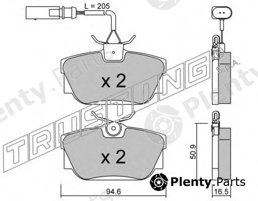  TRUSTING part 355.2 (3552) Brake Pad Set, disc brake