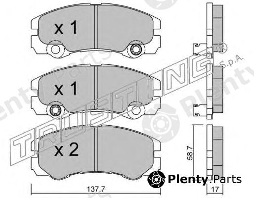  TRUSTING part 366.1 (3661) Brake Pad Set, disc brake