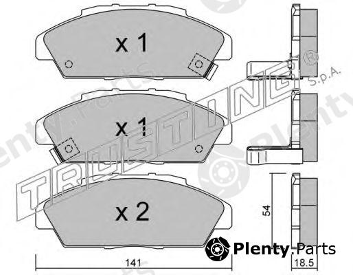  TRUSTING part 394.0 (3940) Brake Pad Set, disc brake