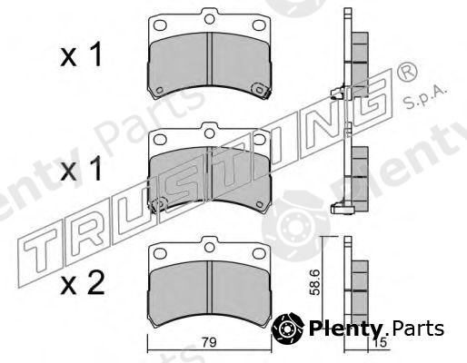  TRUSTING part 475.0 (4750) Brake Pad Set, disc brake