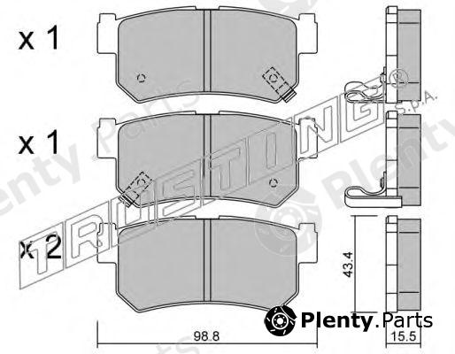 TRUSTING part 535.0 (5350) Brake Pad Set, disc brake