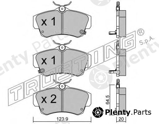  TRUSTING part 537.0 (5370) Brake Pad Set, disc brake