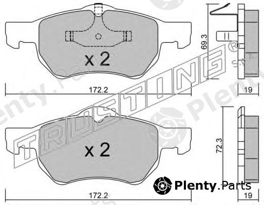  TRUSTING part 539.0 (5390) Brake Pad Set, disc brake