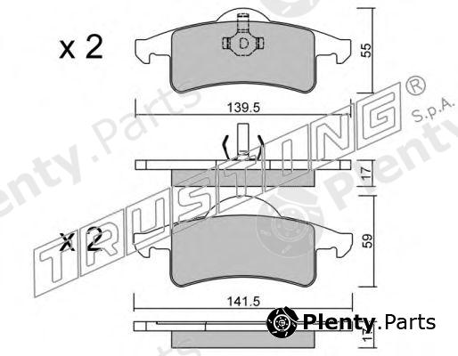  TRUSTING part 542.0 (5420) Brake Pad Set, disc brake