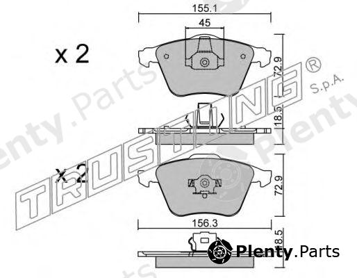  TRUSTING part 565.3 (5653) Brake Pad Set, disc brake