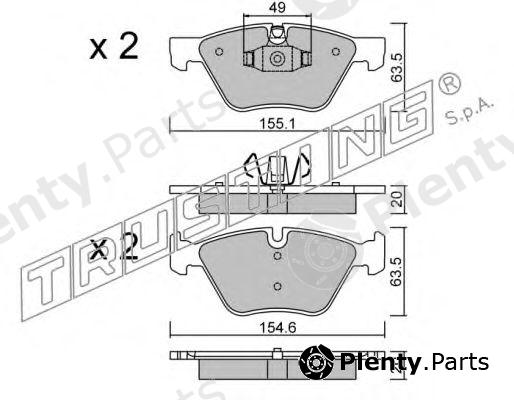  TRUSTING part 573.5 (5735) Brake Pad Set, disc brake