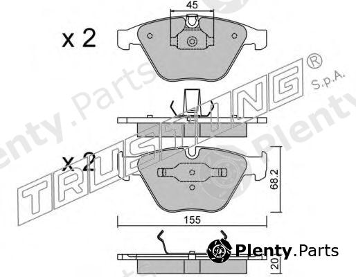  TRUSTING part 574.4 (5744) Brake Pad Set, disc brake