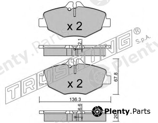  TRUSTING part 578.0 (5780) Brake Pad Set, disc brake