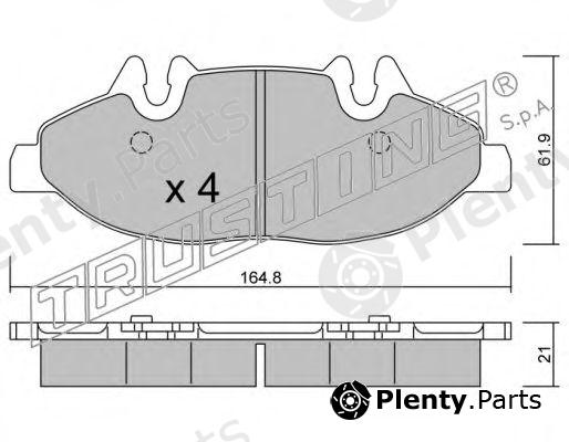  TRUSTING part 591.0 (5910) Brake Pad Set, disc brake