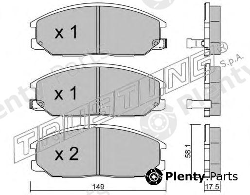  TRUSTING part 648.0 (6480) Brake Pad Set, disc brake