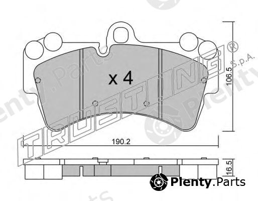  TRUSTING part 670.0 (6700) Brake Pad Set, disc brake