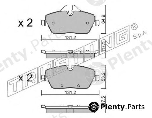  TRUSTING part 680.0 (6800) Brake Pad Set, disc brake