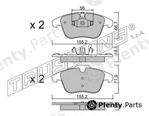  TRUSTING part 691.3 (6913) Brake Pad Set, disc brake