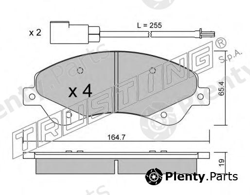  TRUSTING part 695.0 (6950) Brake Pad Set, disc brake
