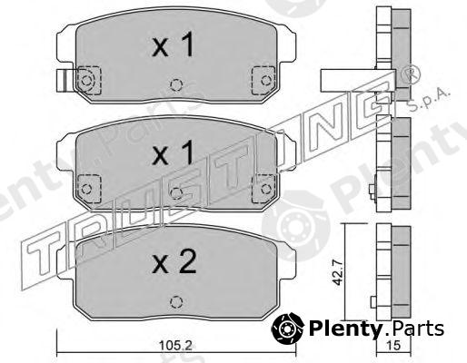  TRUSTING part 749.0 (7490) Brake Pad Set, disc brake
