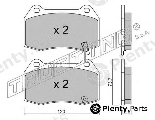  TRUSTING part 754.0 (7540) Brake Pad Set, disc brake