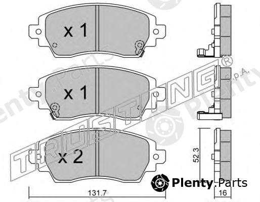  TRUSTING part 766.0 (7660) Brake Pad Set, disc brake