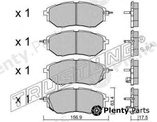  TRUSTING part 779.0 (7790) Brake Pad Set, disc brake