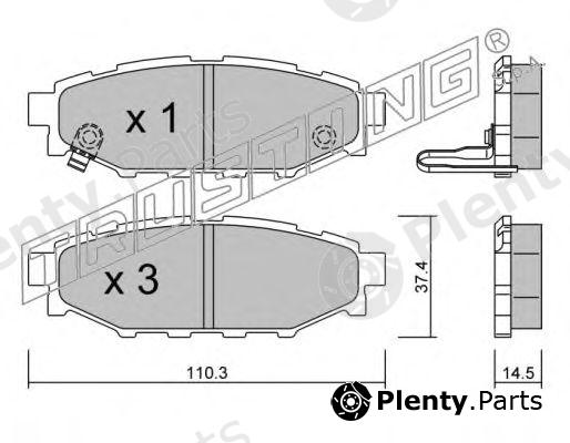  TRUSTING part 780.0 (7800) Brake Pad Set, disc brake