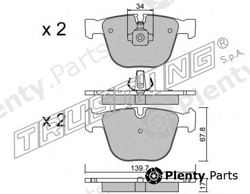  TRUSTING part 789.0 (7890) Brake Pad Set, disc brake