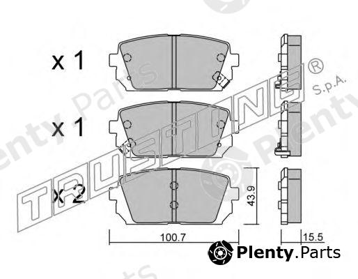  TRUSTING part 800.0 (8000) Brake Pad Set, disc brake