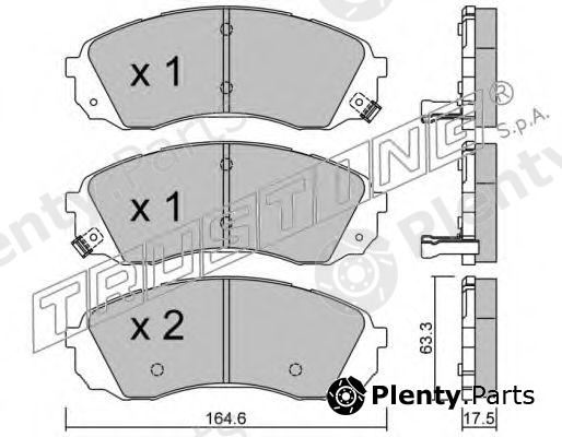  TRUSTING part 801.0 (8010) Brake Pad Set, disc brake