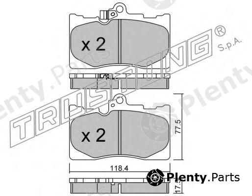  TRUSTING part 815.0 (8150) Brake Pad Set, disc brake