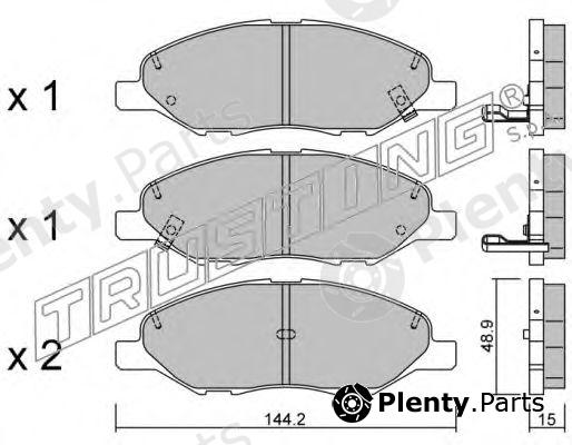  TRUSTING part 827.0 (8270) Brake Pad Set, disc brake