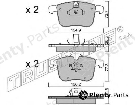  TRUSTING part 829.0 (8290) Brake Pad Set, disc brake