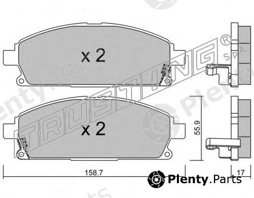  TRUSTING part 421.1 (4211) Brake Pad Set, disc brake