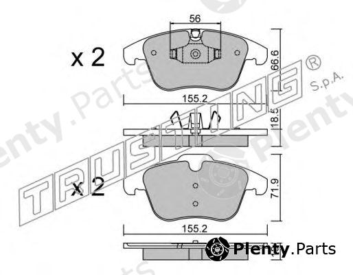  TRUSTING part 691.5 (6915) Brake Pad Set, disc brake