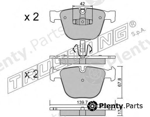  TRUSTING part 789.6 (7896) Brake Pad Set, disc brake