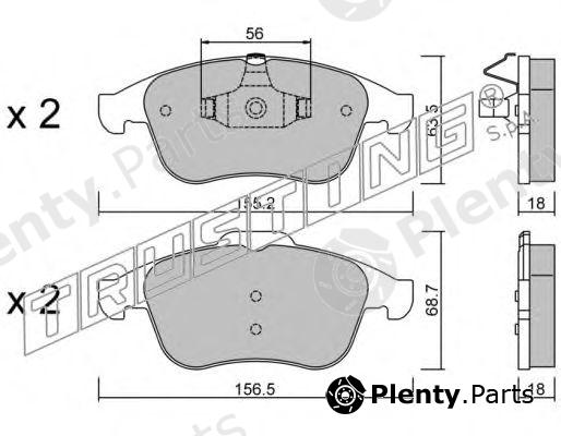  TRUSTING part 819.1 (8191) Brake Pad Set, disc brake
