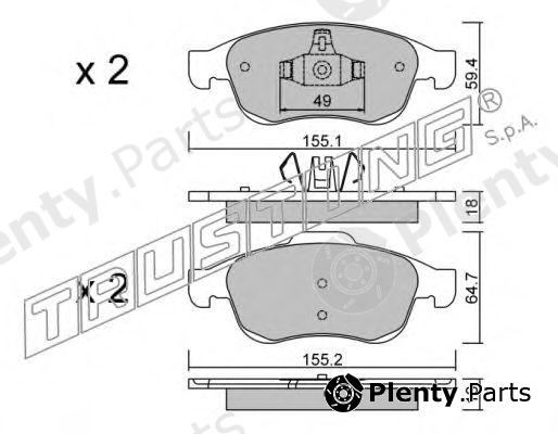  TRUSTING part 833.0 (8330) Brake Pad Set, disc brake