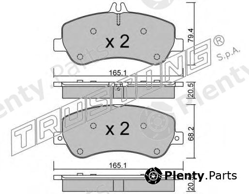  TRUSTING part 841.0 (8410) Brake Pad Set, disc brake