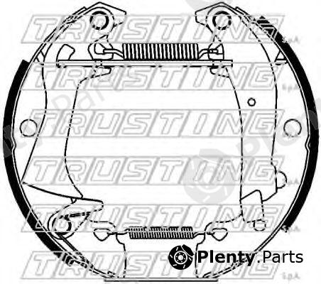  TRUSTING part 6410 Brake Shoe Set