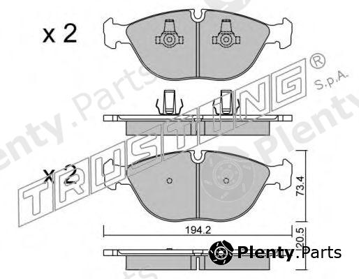  TRUSTING part 845.0 (8450) Brake Pad Set, disc brake