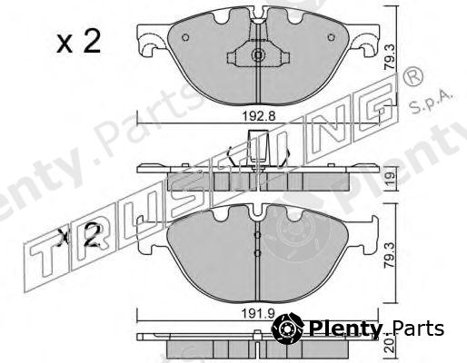  TRUSTING part 847.0 (8470) Brake Pad Set, disc brake