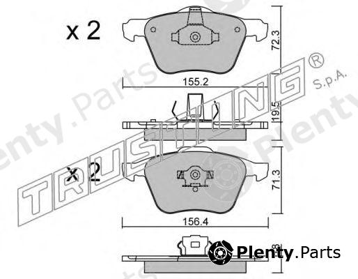  TRUSTING part 850.0 (8500) Brake Pad Set, disc brake