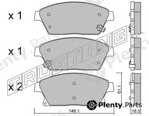  TRUSTING part 856.0 (8560) Brake Pad Set, disc brake