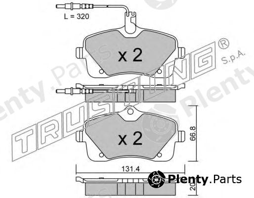  TRUSTING part 870.0 (8700) Brake Pad Set, disc brake