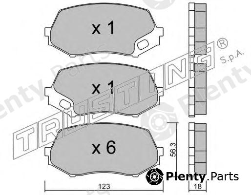  TRUSTING part 891.0 (8910) Brake Pad Set, disc brake