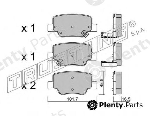 TRUSTING part 897.0 (8970) Brake Pad Set, disc brake